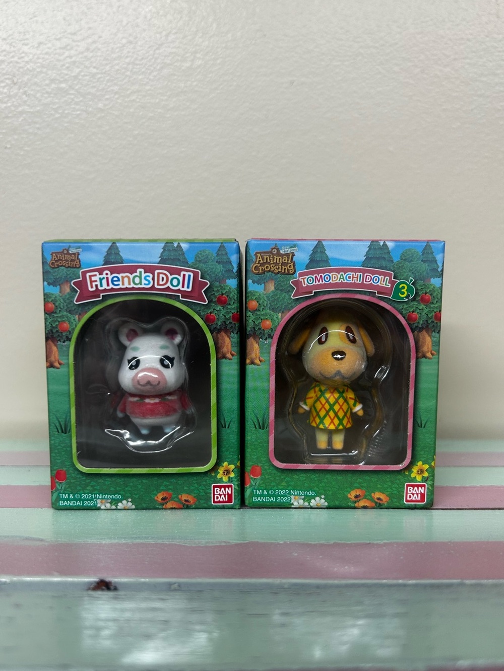 Animal Crossing 1” figurines (Apple and Daisy)
